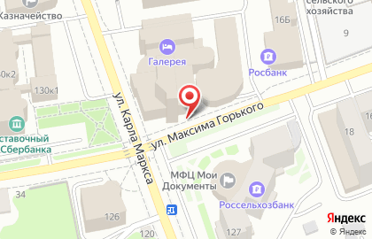 Супермаркет Бегемот на улице М.Горького на карте