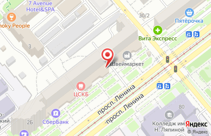 Самарский медико-технический лицей в Октябрьском районе на карте