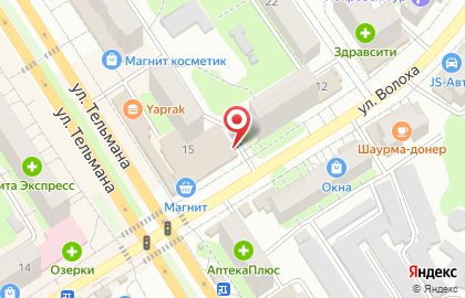 Пекарня Хлебница на улице Тельмана на карте