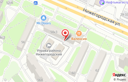 Сауна на Нижегородской улице на карте