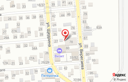 Отель Визит в Ростове-на-Дону на карте