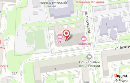 Центр доктора Бубновского на улице Вересаева на карте