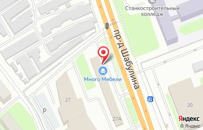 Магазин мебели Solo на проезде Шабулина на карте