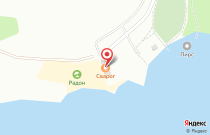 Пляж Радон на карте
