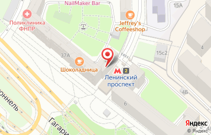 Кафе Шоколадница в Москве на карте
