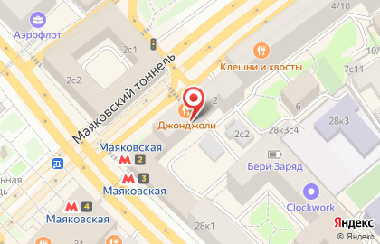 Кабинет перманентного макияжа на Тверской улице на карте