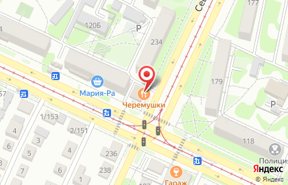 Банкетное кафе Черемушки в Железнодорожном районе на карте
