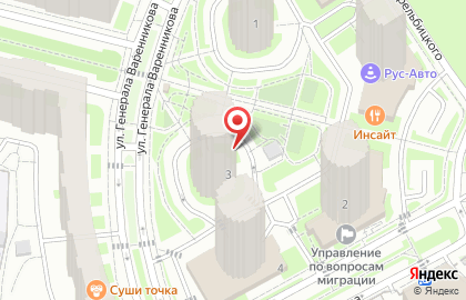 Бюро переводов Мигр-Сервис на улице Генерала Варенникова на карте