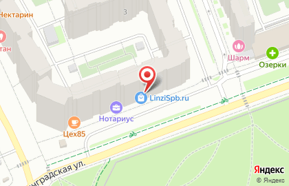 Цветочный магазин АртФлора на Ленинградской улице в Кудрово на карте