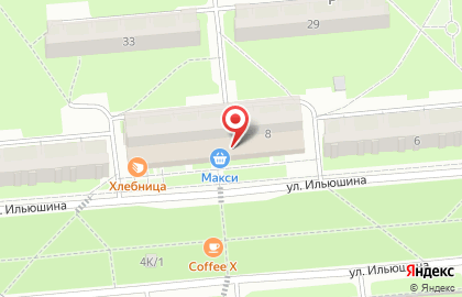 Банкомат Севергазбанк на улице Ильюшина, 8 на карте