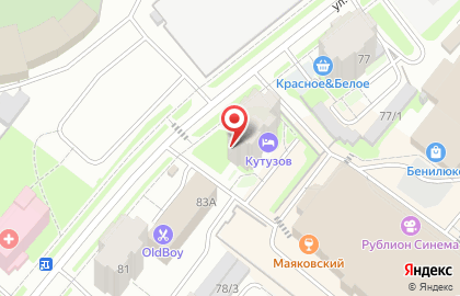 Киоск по продаже фруктов и овощей на улице Куратова на карте