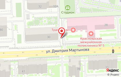 Свадебный шоурум svadba24 на улице Дмитрия Мартынова на карте