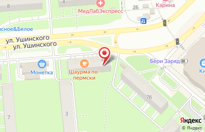 Аптека Планета Здоровья на улице Ушинского на карте