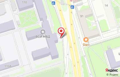 Восточно-Сибирский институт МВД РФ в Свердловском районе на карте