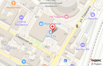 Мята на улице Горького на карте