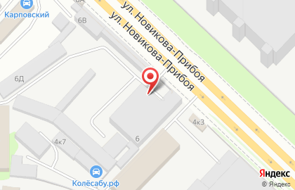 Торговая компания Нижегородский сайдинг-центр на улице Новикова-Прибоя на карте