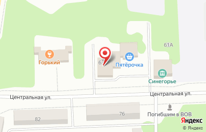 Супермаркет Магнит в Челябинске на карте
