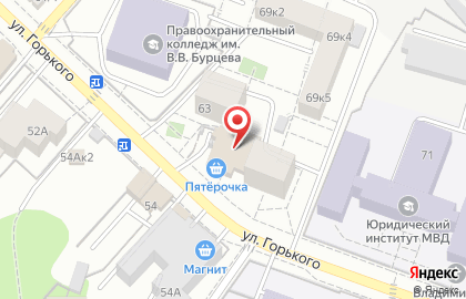 Торгово-сервисная фирма Торгово-сервисная фирма на улице Горького на карте