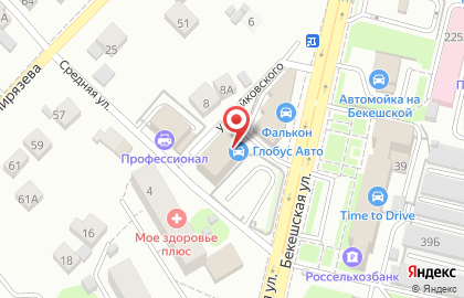 Центр автосервиса Глобус в Ленинском районе на карте