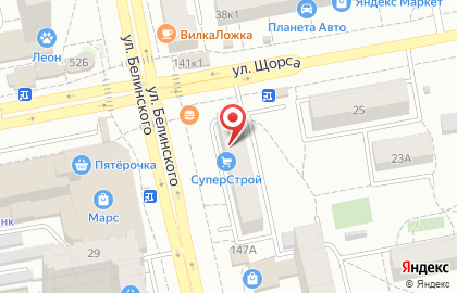Магазин для ремонта СуперСтрой в Октябрьском районе на карте