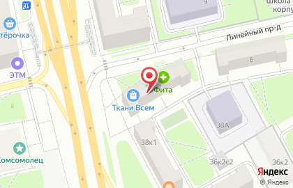 Магазин по продаже овощей и фруктов на Дмитровском шоссе, 40 ст2 на карте
