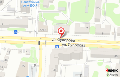 Бестер на улице Суворова на карте