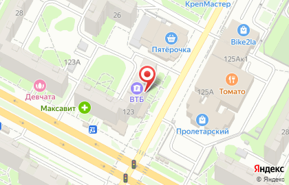 Магазин сантехники и систем отопления АкваМарТ в Пролетарском районе на карте