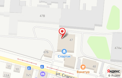Тверской купец на улице Спартака на карте