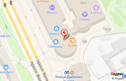 Ювелирный магазин 14 Карат на проспекте Большевиков, 18 на карте