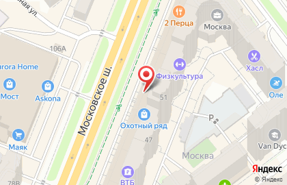 Ресторан Like в Октябрьском районе на карте