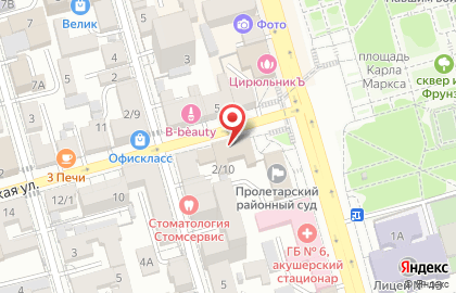Территориальная избирательная комиссия Пролетарского района г. Ростова-на-Дону на карте