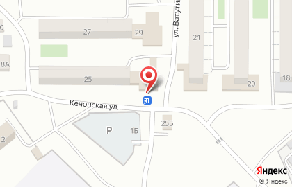 Продовольственный магазин Любимый в Железнодорожном районе на карте