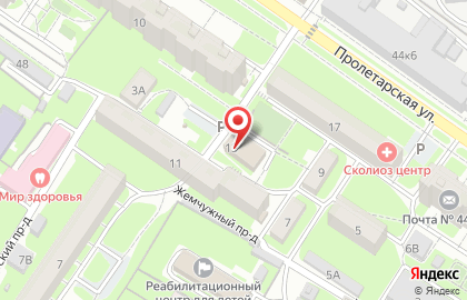 Гроздь в Железнодорожном районе на карте