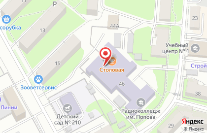 Столовая в Перми на карте