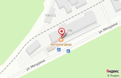 Сеть фирменных магазинов-кондитерских Антонов Двор в переулке Мичурина на карте