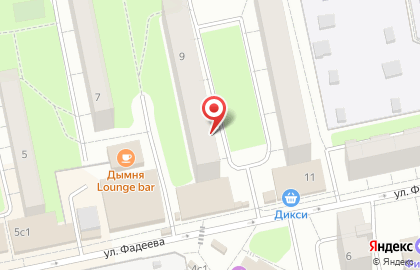 Профипереезд на улице Фадеева на карте