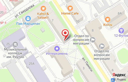 Туристическое агентство Акварели в Петрозаводске на карте