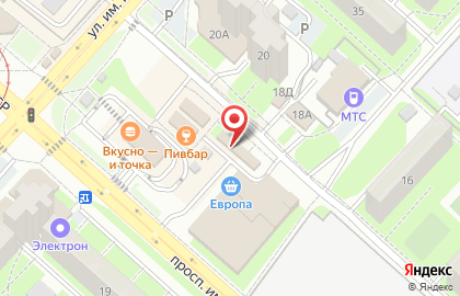 Салон оптики Евромедплюс в Октябрьском районе на карте