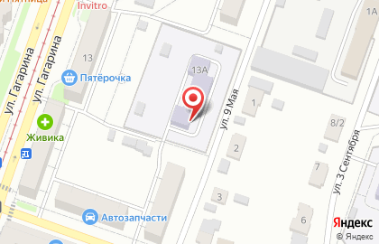 Детский сад №347 на улице Гагарина на карте