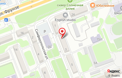 Салон-парикмахерская Дива на Симферопольской улице на карте