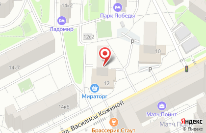 Супермаркет Мираторг в Москве на карте