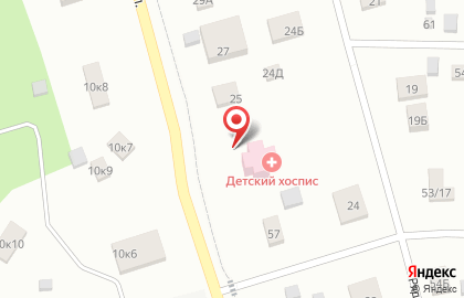 Детский хоспис в Санкт-Петербурге на карте