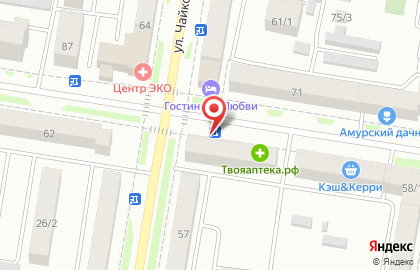 Продуктовый магазин Серышевский на Амурской улице, 60/1 на карте