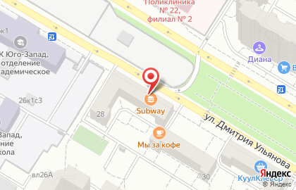 АСНА - Северная Звезда на улице Дмитрия Ульянова на карте
