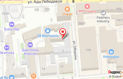 Актив Плюс в Центральном районе на карте