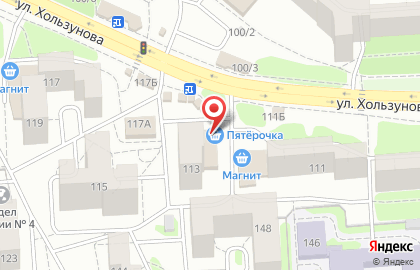 Супермаркет Пятёрочка в Коминтерновском районе на карте