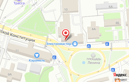 Магазин оптики Мир Очков на площади Ленина на карте