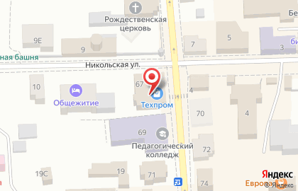 Магазин бытовой техники и электроники Техпром на Рождественской улице на карте