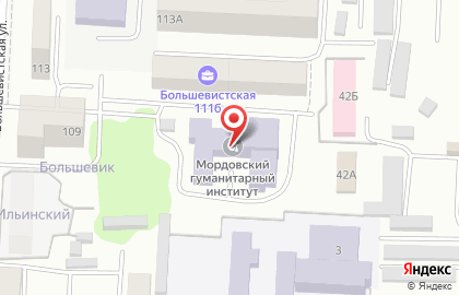 Мордовский гуманитарный институт на карте