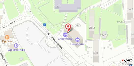 Спортивный клуб боевых искусств Сибирский барс на Кленовом бульваре на карте